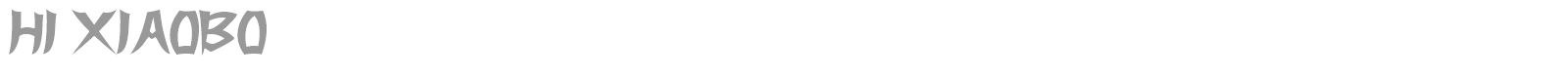 Hi Xiaobo font preview